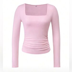 Pink Long Sleeve Top